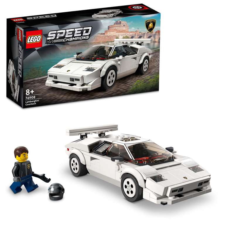 Jeu de construction Lego Speed Champions Lamborghini Countach 76908 (ou Speed Champions 1970 Ferrari 512 M - 76906 ) ou 50% sur le 2ème Lego