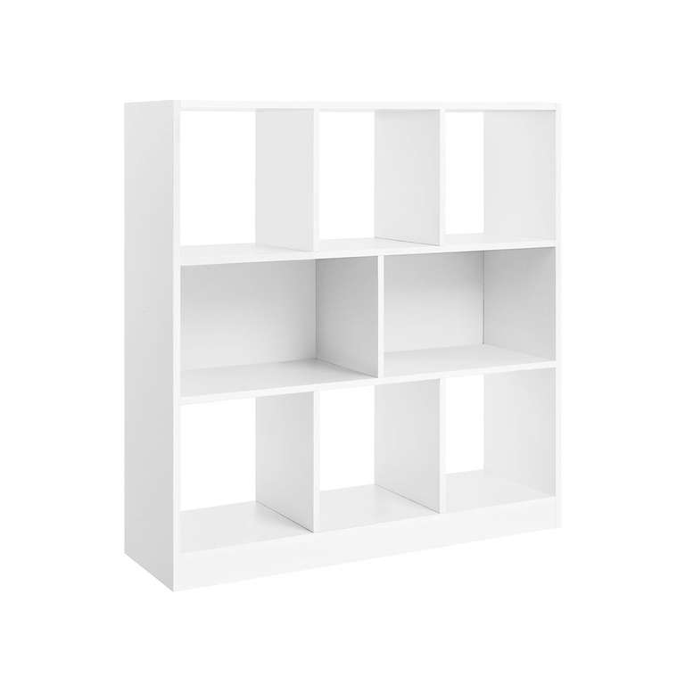 Bibliothèque Vasagle - 8 casiers - Blanc (97,5 x 30 x 100 cm)
