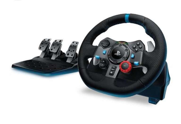 Volant + pédalier Logitech G29 Driving Force pour PS4, PS5 ou PC (via 83.7€ sur Carte Fidélité)