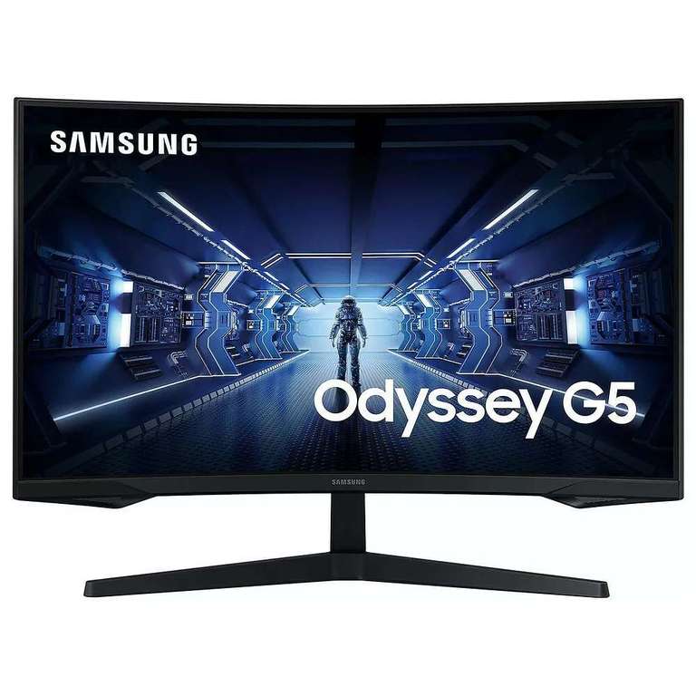 Ecran PC gaming 27" Samsung Odyssey G5 (C27G55TQBU) - LED, WQHD, Dalle VA, Incurvé, 144 Hz, HDR10, 1 ms, FreeSync Premium (Via ODR 50€)