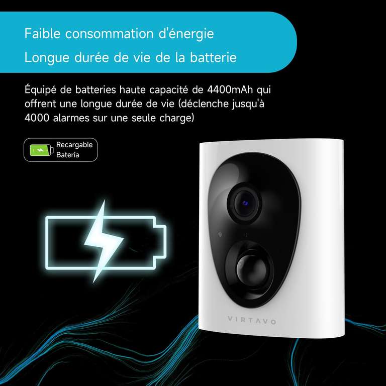 Camera de surveillance extérieur Virtavo - 1080P, WiFi (Vendeur tiers)
