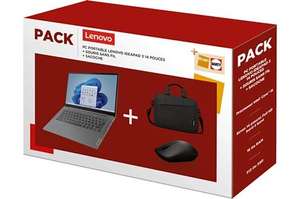 Lenovo Pack IdeaPad 3 14ITL6 14", i5-1155G7, 16 Go RAM, 512 Go SSD, Win11 + Sacoche + Souris sans fil (Vendeur Darty + 55€ en RP)