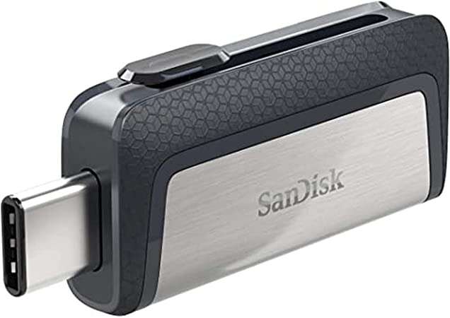 Clé USB 3.1 SanDisk Ultra Dual Drive - 256 Go, Double Connectique (Frontaliers Belgique)