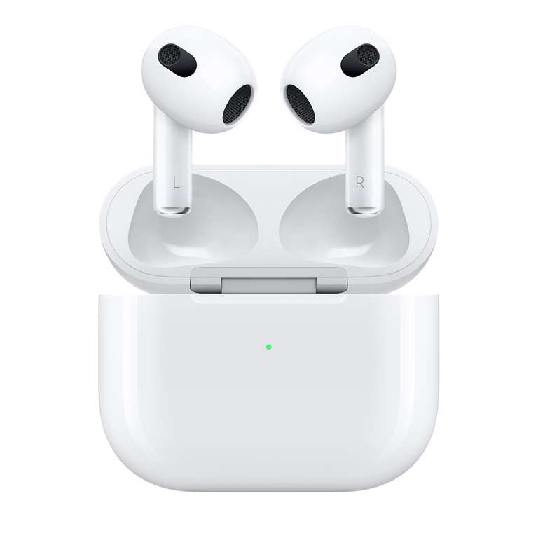 Ecouteurs sans-fil Apple AirPods 3 (2022) avec boîtier de charge Magsafe (via 20€ sur la carte)