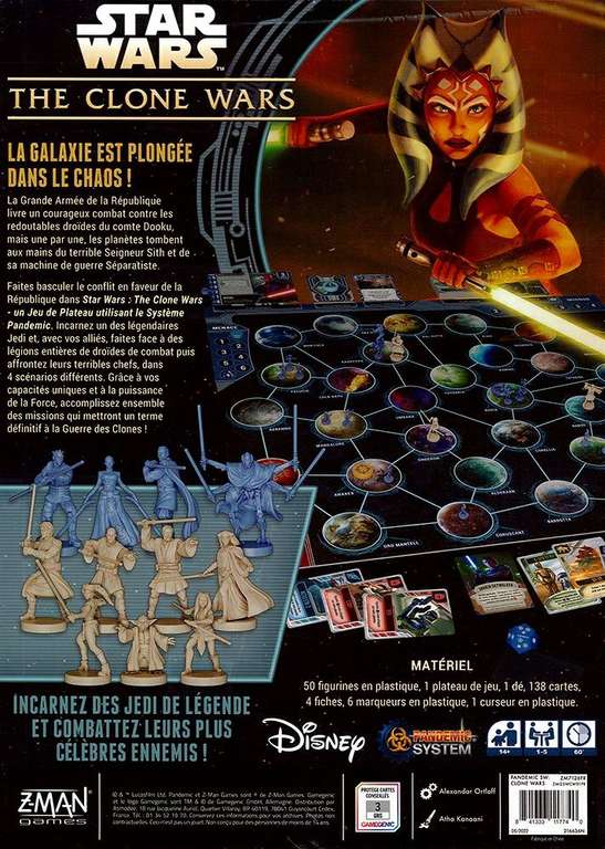 Jeu de Société Z-Man Games Pandemic System - Star Wars : Clone Wars (via coupon)