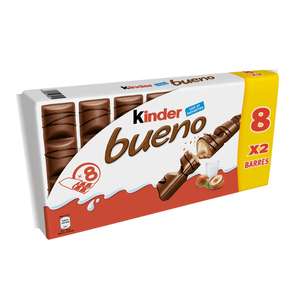 2 Paquets de 8 Kinder Bueno - 16 x 2 barres ( 0.40€ par Kinder )