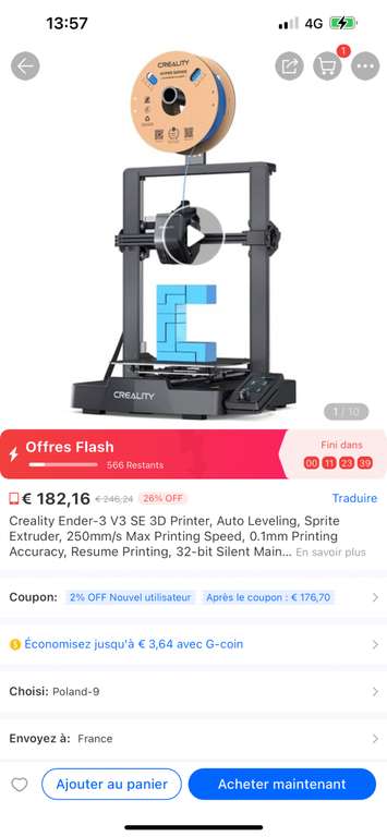 Imprimante 3D Ender 3 V2 : Prix, Caractéristiques, Vidéos