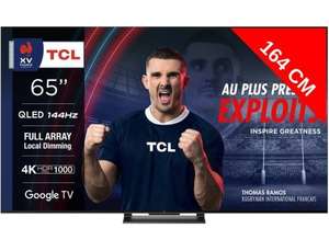 TV 65" TCL 65QLED870 (2023) - QLED, 4K, 144Hz, HDMI 2.1, HDR10+, Dolby Vision IQ, Dolby Atmos, DTS, FreeSync, Google TV (Via ODR de 150€)