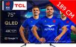 TV 75" TCL 75QLED770 (2023) - 4K QLED 100 Hz, Dolby vision, Dolby Atmos, Google TV, HDMI 2.1, VRR/FreeSync (via ODR 200€)