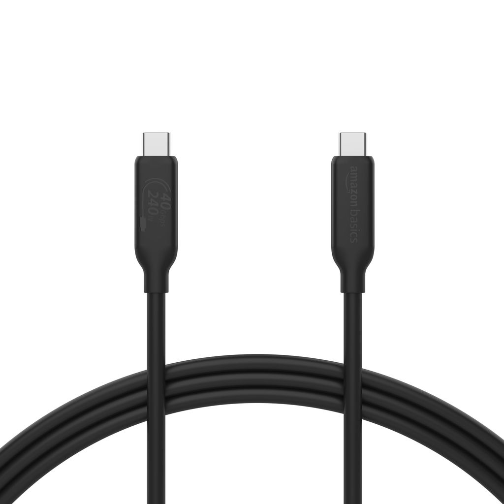 Câble de charge rapide et transfert rapide Amazon Bacics - USB-C vers USB-C 240 W et 40 Gbit/s Thunderbolt 4
