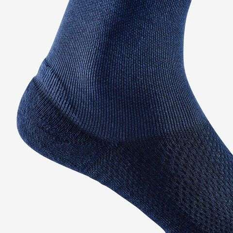 Lot de 2 paires chaussettes hautes Newfeel Urban Walk - bleu + écru, coton Deocell,