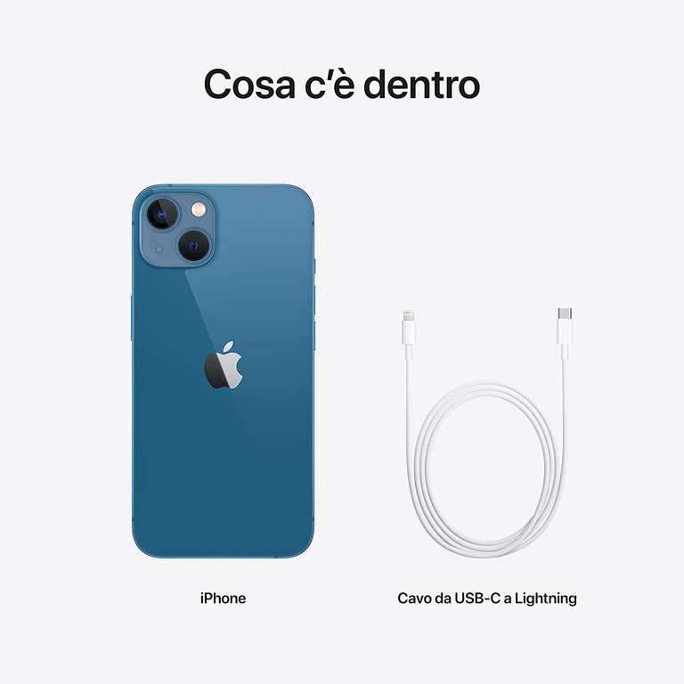 Smartphone 6.1" Apple iPhone 13 - 128 Go - Couleur Azzurro