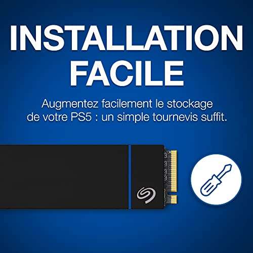 SSD M.2 NVMe 1.4 Seagate Game Drive pour PS5 - 1 To (ZP1000GP3A4001)