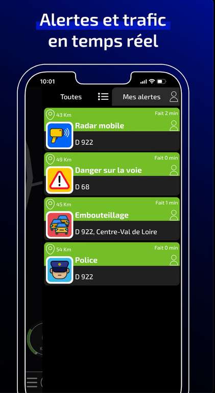 Abonnement 1an Radarbot Gold sur iOS et Android