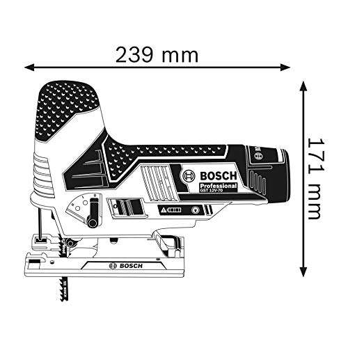 Scie Sauteuse sans-fil Bosch Professional GST 12V-70 + 2 Lames + L-BOXX (Sans batterie ni chargeur)