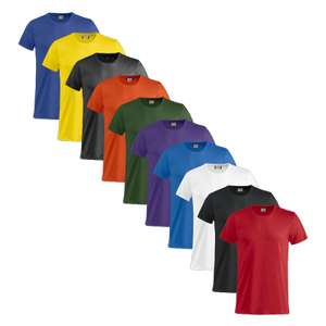 Pack de 10 T-Shirts Clique Basic-T Homme - 12 couleurs au choix (du XS au 3XL)