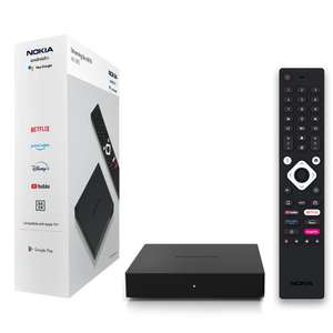 Box TV Nokia Streaming Box 8010, Android TV (Chromecast, HDMI, H.264, HEVC H.265, Netflix, Prime Video, Disney+)