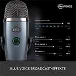 Microphone Blue Yeti Nano USB - Pour l'enregistrement et le streaming sur PC et Mac, support réglable, plug and play, Gris