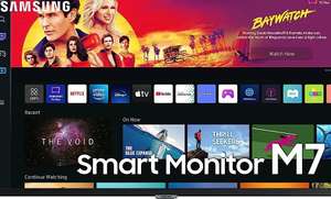 Ecran PC 32" Samsung Smart Monitor M7 - UHD 4K 3840x2160, 60Hz, VA 4ms, Inclinable, Enceintes, USB-C, HDMI (Via ODR de 60€)