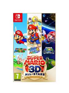 Super Mario 3D All Stars sur Switch (Via 25.45€ sur la Carte de Fidélité, Via Retrait dans une sélection de magasins, Amilly 45...)