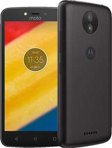 Smartphone 5" Motorola Moto C Plus noir 16 Go, RAM 1 Go, 4000 mAh (via ODR de 30€)