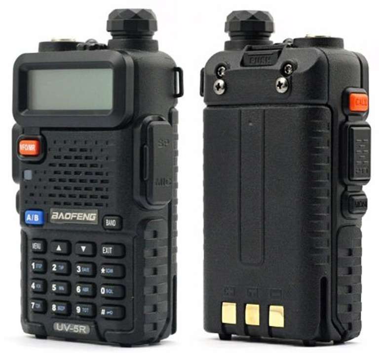 Talkie Walkie Baofeng UV-5R UHF / VHF - Black