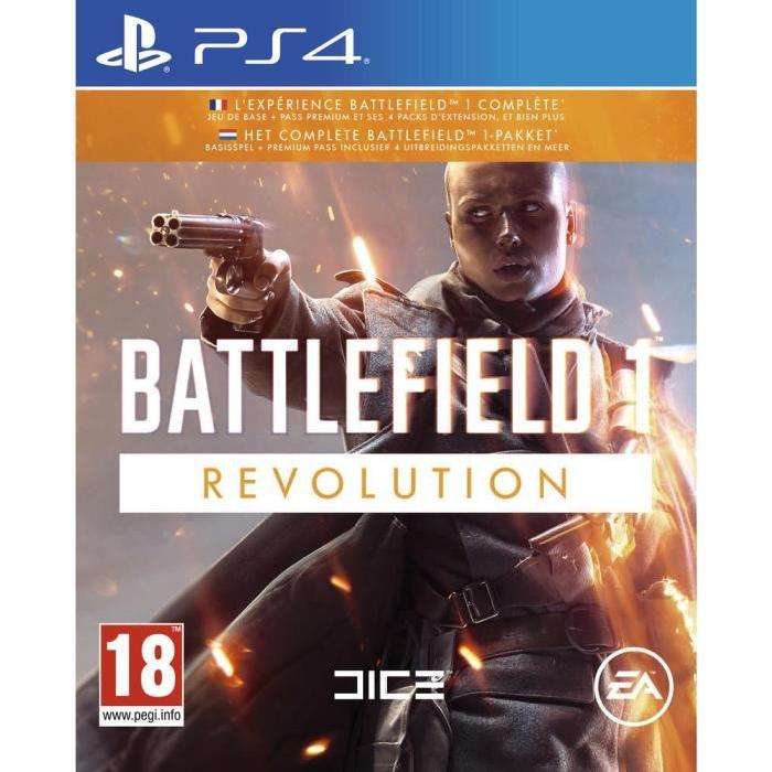Sélection de jeux en promotion - Ex: Jeu Battlefield 1 sur PS4, Xbox One ou PC - Edition Revolution (Le jeu + Season Pass)