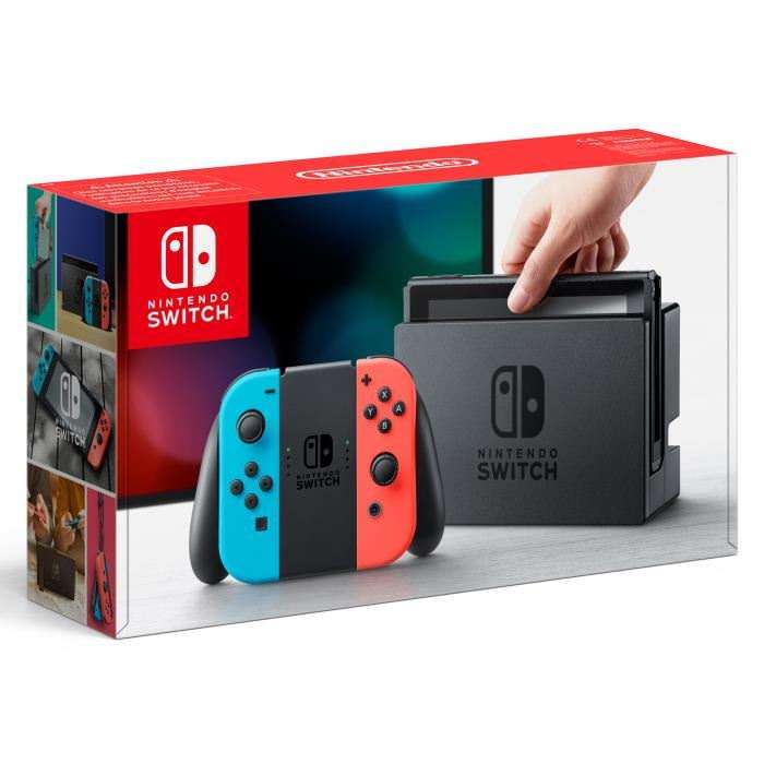 [Carte Fidélité] Console Nintendo Switch avec Joy-con Noir ou Bleu/Rouge (via 58.5€ en bon d'achat) - (Rouffiac - 31)
