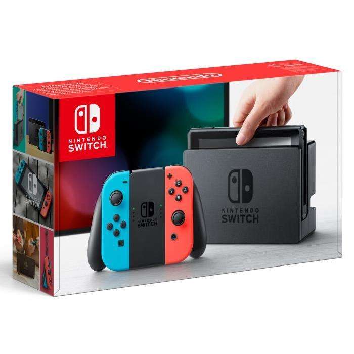 [Cdiscount à volonté] Nintendo Switch avec Joy-Con rouge néon et bleu néon