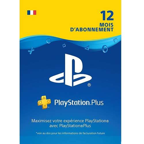 Abonnement 12 mois au PlayStation Plus
