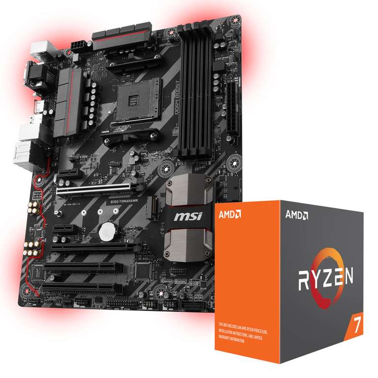 Processeur AMD Ryzen 7 1700X (3.4 GHz) + Carte Mère MSI B350 TOMAHAWK + Quake Champions sur PC (Dématérialisé)