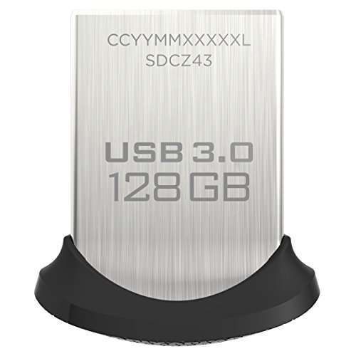 Clé USB 3.0 SanDisk Ultra Fit - 128 Go (Frais de Douanes inclus)