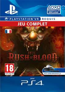 Until Dawn: Rush of Blood VR sur PS4 (Dématérialisé)