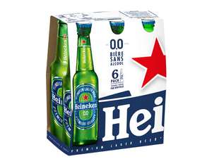 Pack de 6 bouteilles de bière sans alcool Heineken - 25 cl (via Shopmium)