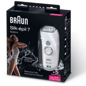 Epilateur électrique Braun Silk-epil 7 7681 Wet & Dry (Jambes. corps et visage, utilisable sous l'eau)