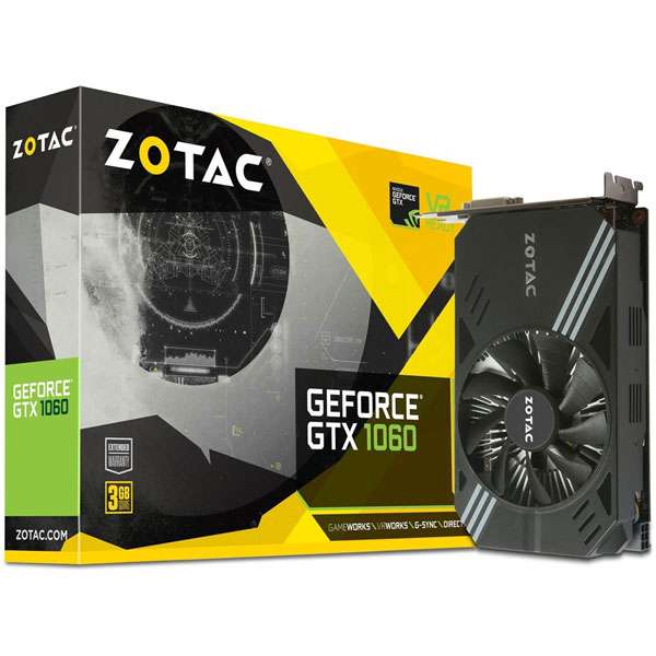 Carte graphique Zotac GeForce GTX 1060 - 3 Go