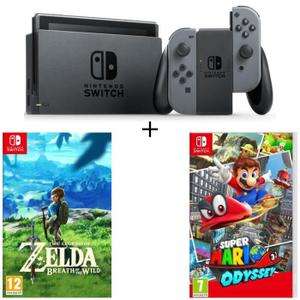Console Nintendo Switch + Mario Odyssey + Zelda : Breath of the wild