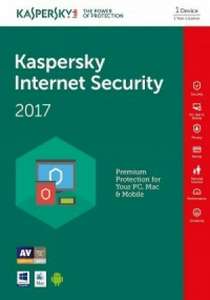Licence Kaspersky Internet Security compatible Windows, Mac et Android - 1 Poste, 1 an (Dématérialisé)