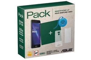 Pack smartphone ZenFone 3 Max 32 Go Noir + Enceinte + Coque + Protection en verre trempé