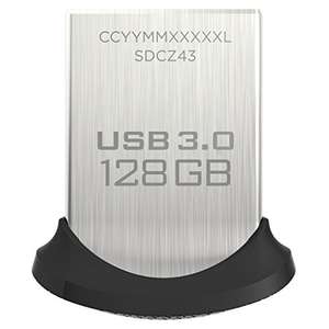 Clé USB 3.0 Sandisk Ultra Fit 128 Go Allant jusqu'à 150 Mo/s
