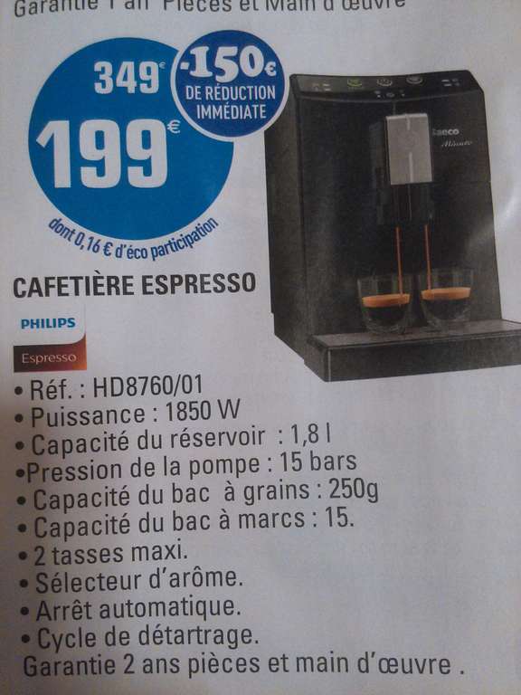 Machine à café Espresso Saeco Minuto HD8760/01