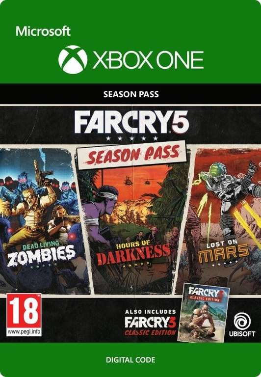 Season Pass Far Cry 5 + Far Cry 3 Classic Edition sur Xbox One (Dématérialisé)