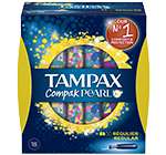 Tampons Tampax Compak Pearl ( -40% immédiat + 2€ BDR )