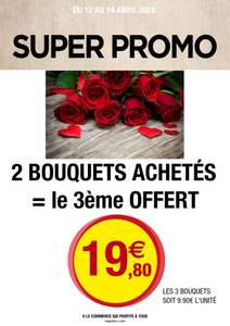 3 bouquets de 7 roses 60cm (2+1 gratuit) - L'Arbresle (69)