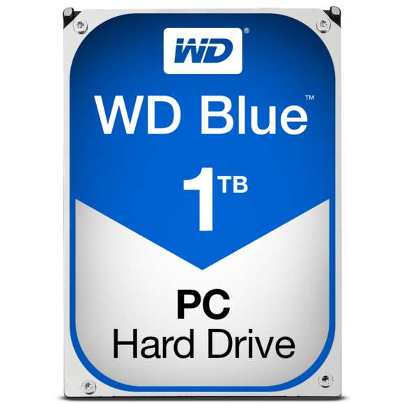 Disque dur interne 3.5" Western Digital WD Blue (5400 trs/min, 64 Mo) - 1 To à 35.99€ / 2 To à 54.90€ / 4 To à 89.99€
