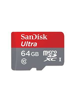 Carte mémoire microSDXC SanDisk Ultra 64 Go + Adaptateur SD