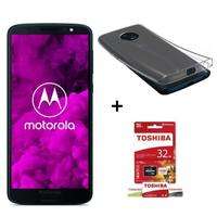 Smartphone 5.7" Motorola Moto G6 Bleu Indigo - SnapDragon 450, 3 Go de Ram, 32 Go - Double SIM + Toshiba Micro SD 32 Go + coque en silicone (via ODR de 30€)