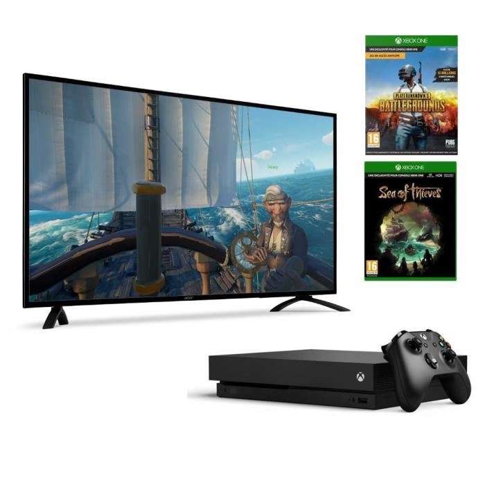 Ecran PC 48.5" Acer EB490QKbmiiipx - 4K, Dalle IPS, 4 ms + Console Xbox One X 1 To + Sea of Thieves + PlayerUnknown's Battlegrounds