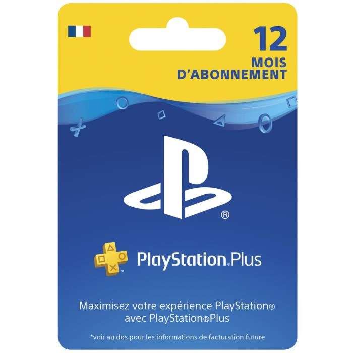 Carte d'abonnement de 12 mois au PlayStation Plus