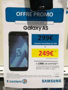 Smartphone 5.2" Samsung Galaxy A5 2017 (via ODR de 50€) - Leclerc